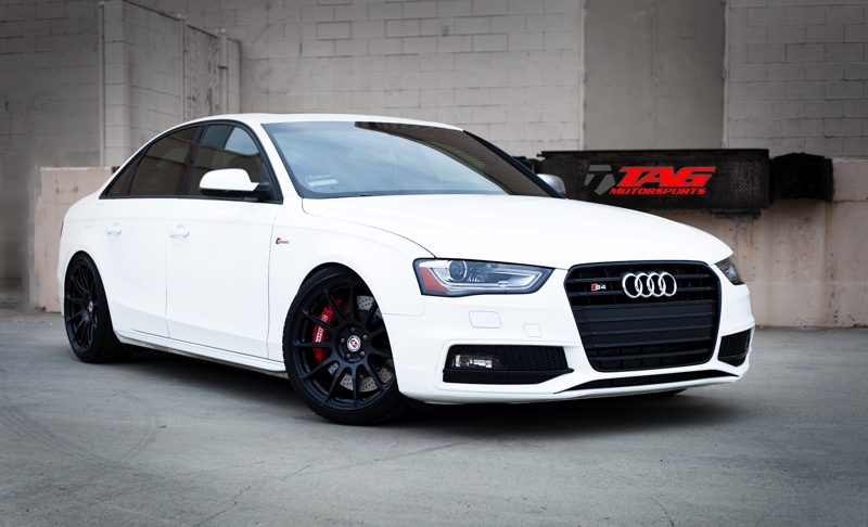 White Lightning 2013 Audi S4 On 19 Hre P43sc Wheels Stoptech